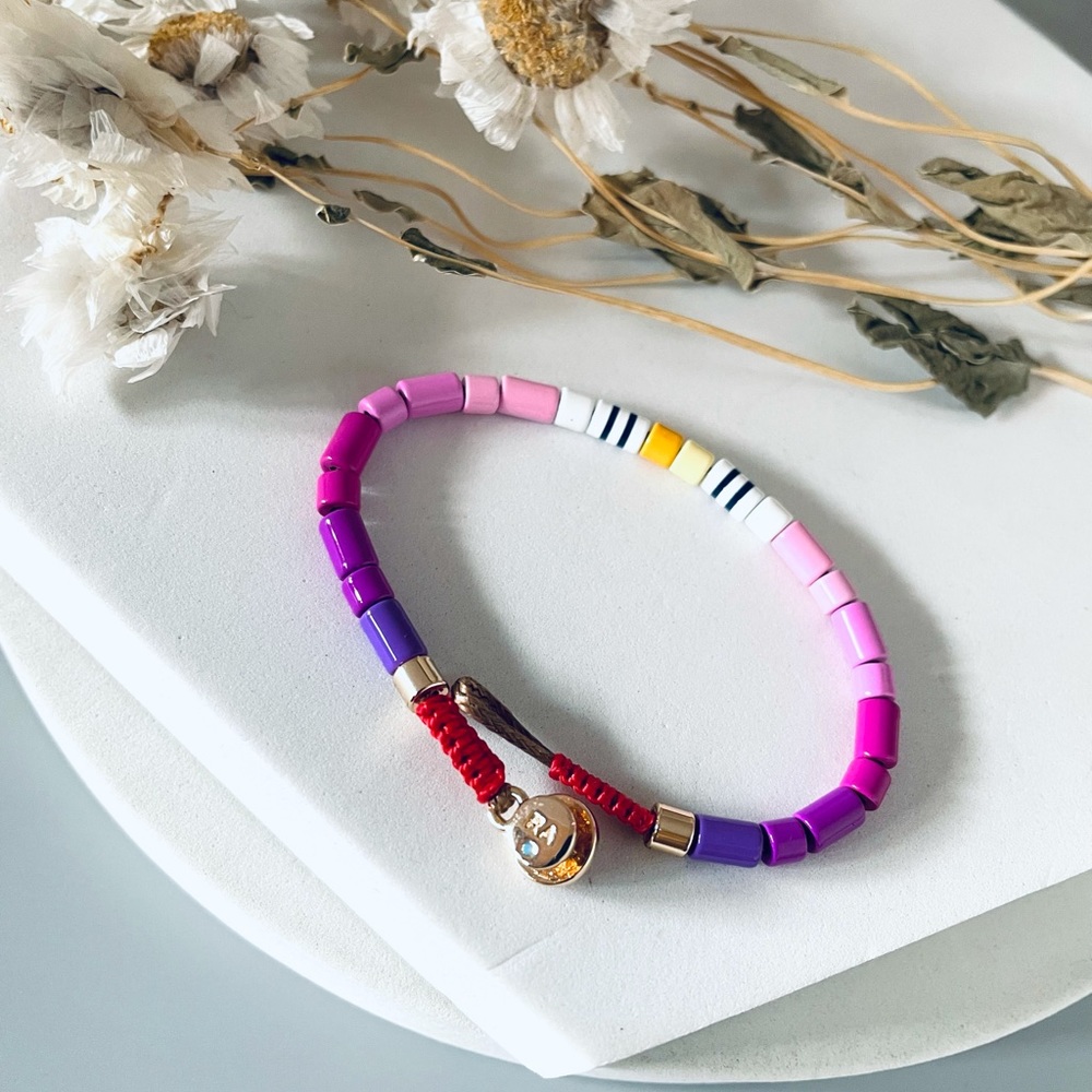 ROXANNE ASSOULIN Color Therapy U-Tube Bracelet Purple Size Of Medium - Picture 3 of 6